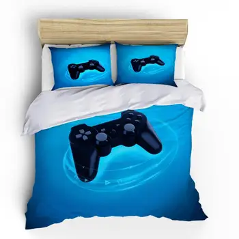 Sejms 3D farebné zvládnuť hru stroj detí osobné vankúš luxusné dospelých mužov posteľná bielizeň nastaviť dvojité dvojité veľké posteľ