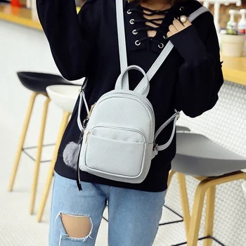 Ženy Batohy Mini Mäkká PU Kože Schoolbags pre Dospievajúcich Dievčat, Žien kórejská Verzia Fashion Malé Cestovné Tašky Multi-Function