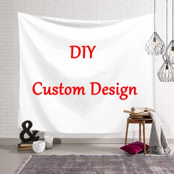 DIY Custom Design 3D Tlač Tapestrying zábavné Obdĺžnikový Domova Stene visí Drop shipping