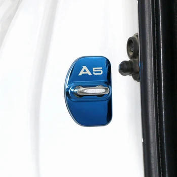 4pcs Auto Nehrdzavejúcej ocele Dvere Ochrana Zámok Krytu pre Audi A1 A3 A4 A5 A6 A7 A8, Q3 Q5 Q7 S8, TT auto styling
