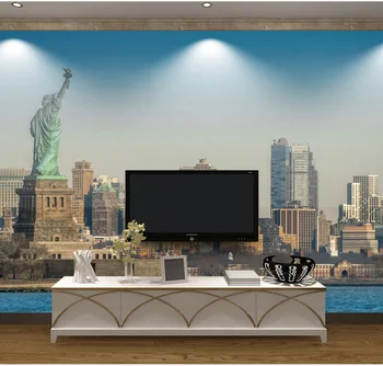 Veľká Socha Slobody v New Yorku 3d Tapeta na Stenu Foto nástenná maľba na Obývacia Izba Gauč Pozadí 3d nástennú maľbu na Stenu papier