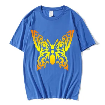 Butterfly Vytlačené T Shirt Pre Mužov, Ženy Oblečenie Bavlnené Tričká pánske T-Shirt Klasické Oblečenie, Módne Bežné Krátky Rukáv