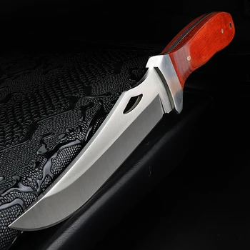 Outdoorcampingknife Lov Rovný Nôž Vysokú Tvrdosť Pevnou Čepeľou Záchranu Prežitie Nôž