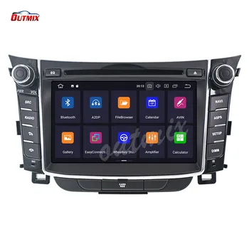 128G Carplay Android 10.0 obrazovkou, DVD Prehrávač Hyundai I30 Elantra GT 2012 2013+ GPS Navigatio Auto Rádio Stereo Hlava jednotky