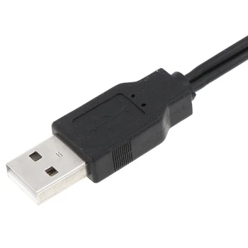 Dual RCA Samec Na USB Muž Kompozitný Adaptér Audio a Video Dát Predlžovací Kábel