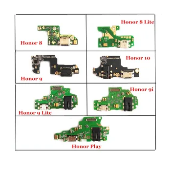 Nabíjací Port Konektor Predstavenstva Častí Flex Kábel S Mikrofónom Mic Pre Huawei Honor Hrať 10 9i 8 9 Lite