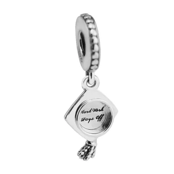Pôvodné 925 Sterling Silver Šperky Štúdia Klobúk Ženy zobrazili kľúčové tlačidlá pre Hada Reťazca Náramky DIY Charms Striebro 925 Šperky Robiť