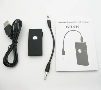 Larryjoe Nové Mini ZINZ-010 3,5 mm Stereo Universal Music Bluetooth 3.0 Bezdrôtové Audio Vysielač, Prijímač 2 v 1 Combo Mechanika