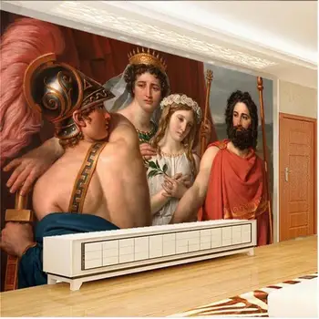 Vlastné foto tapety nástenná maľba obývacia izba izba Hnev Achilles 3d olejomaľba gauč TV pozadie tapetu na stenu 3d