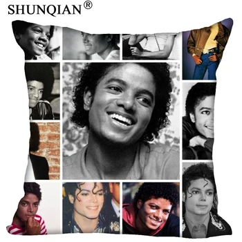 Vlastné obliečka na Vankúš Michael Jackson Square Zips Vankúš 35X35,45X45,60X60cm(Dve Strany) Tlač Fotografií obliečok