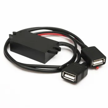 Autoleader 12V 5V Dual USB Napájací Adaptér Converter Kábel Modulu Napájania Konektor pre Nabíjačku do Auta Pre Dual USB Výstup