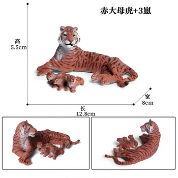 Simulácia Voľne Žijúcich Zvierat V Zoo Afriky Tiger Modely, Akčné Figúrky Hračky Figúrky Miniatúrne Zber Vzdelávania Hračky Pre Deti, Darčeky