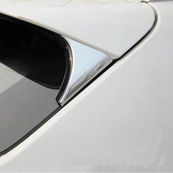 2ks/Set ABS, chrómové Spätné Chvost Okna Sklo Strane Trojuholníka Výbava Nálepky vhodné Na Nissan Qashqai 2016 Príslušenstvo
