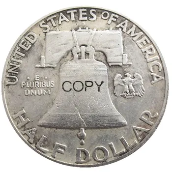 NÁS 1948 PD Franklin Pol Dolára Strieborné Pozlátené Kópie Mincí
