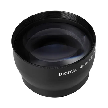 52mm 2X nification teleobjektívu pre Nikon AF-S 18-55mm 55-200 mm Objektív Fotoaparátu