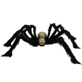 Umelé Plyšové Pavúky, Čierny Realistický Falošné Spider Žart Vtipy Hračka Chritmas Strany Strašidelný Dom Strašidelné Dekorácie Produkt Prop