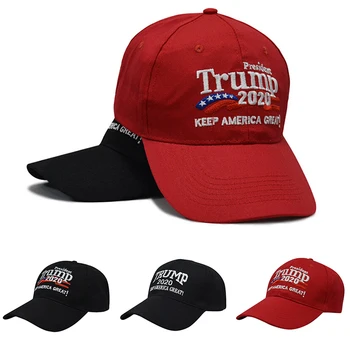 Unisex Nastaviteľné Republikánskej Red Black Hat Znovuzvolenie Udržať V Amerike Veľký Výšivky 2020 Novej Spp Bavlnená Baseballová Čiapka