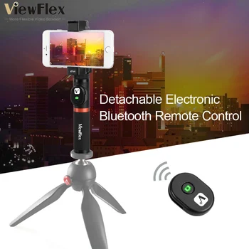 ViewFlex Smartphone Strane Rukoväť Stabilizátor Auta w/ Remote Control/ Hot Shoe Mount pre iPhone X pre Samsung Galaxy S8 Huawei