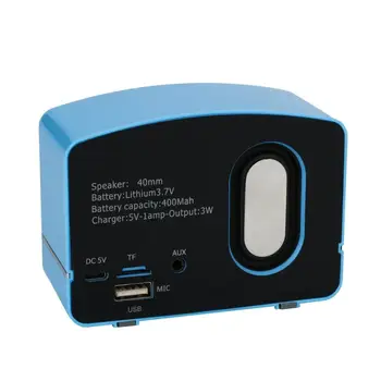 Prenosné bezdrôtové bluetooth reproduktor s vysokou kvalitou priestorového zvuku reproduktora retro mini reproduktor, podpora TF USB, FM, AUX