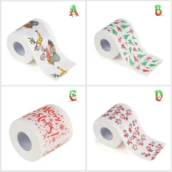 1Roll Santa Claus Vaňa Toaletný Papier, Vianočné Dodávky Vianoce Dekor Tkaniva Domov Vaňa Obývacia Izba Vianočný Dekor Dodávky @20