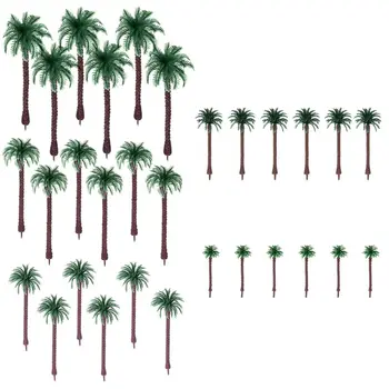 30pcs Umelé Kokosové Palmy Scenérie Model Miniatúrne Architektúry Trees85WC
