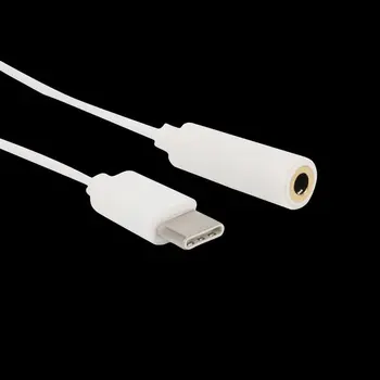 Typ C Pre 3,5 mm Converter Adaptér USB-C Jack Slúchadlá Slúchadlá Káblom Audio Aux kábel Kábel Adaptéra