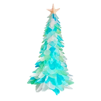 Mini Vianočný Stromček DIY 20 cm Ploche Modrá Vianočný Stromček Pre Domáce Santa Doložka Veselé Vianočné Dekorácie Kvapka Loď