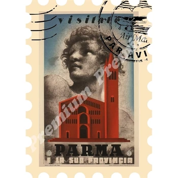 Taliansko vinyl so suvenírmi magnet vintage turistické plagát
