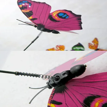 10Pcs/Set Krásny Motýľ Na Palice, Záhradné Dekorácie, Vázy Trávnik Remeslo Umenie DIY Decoratio 2017 Nové Krásne