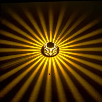 LED sun flower nástenné svietidlo slnečnice tvorivé čítanie ktv koridoru lampa bar dekorácie, lampy kolo 1w3w farebné 110v220v vložené