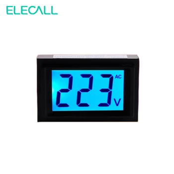 ELECALL D50-20 AC 80-500V Vysoko Precízny Digitálny Displej LCD STRIEDAVÝ Voltmeter Amp Volt Aktuálne Meter Tester
