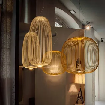 Nordic Led foscarini pozastavenie light Designer Loft lustre pre kuchyne, obývacie Kávy birdcage luster Domova