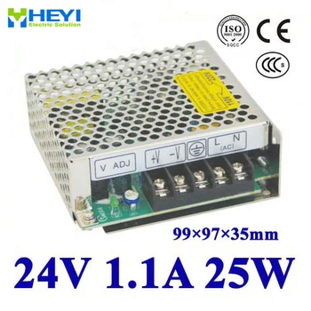 LED, napájanie 24V 1.1 100~120V/200~240V AC input single output prepínanie napájania 25W 24V transforme