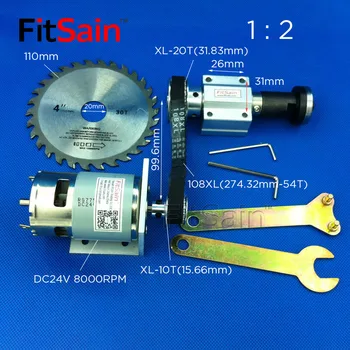 FitSain-DC24V 8000RPM Mini stolný píla pre 4