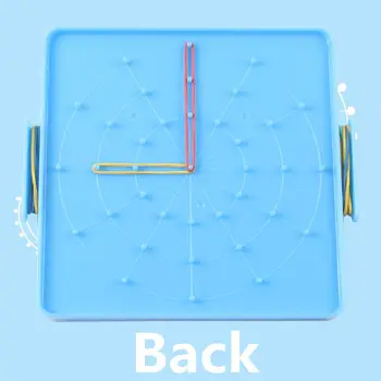 Plastový Klinec Doska Primárne Matematiky Nailboard Nástroj Geometrie Demo Deti Vzdelávacie Hračka Výučby Nástroj Puzzle