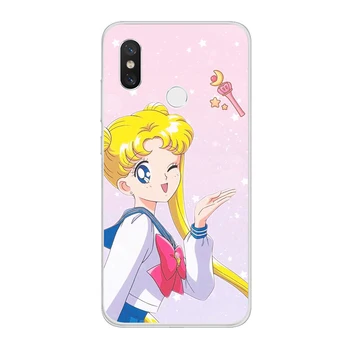 Ciciber Telefón Prípadoch Pre Xiao 9 9T A2 8 6 5 X 5C 5S A1 Plus Lite SE PocoPhone F1 Sailor Moon Pre Xiao MIX MAX 3 2 1 S Pro TPU