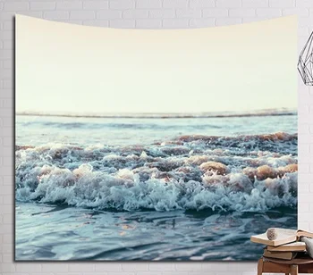 CAMMITEVER 3D Sea Beach prírodná Scenéria Vytlačené Moderné Nástenné Závesné Gobelín Módne České prehoz cez posteľ Hodiť Deka Beach Decor