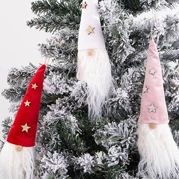 Oblečenie Pre Bábiku Anonymný Santa Gnome Bábika Ozdoby Na Vianočný Stromček Zavesiť Prívesok Vianočné Dekorácie Pre Domov Deti Hračka Navidad