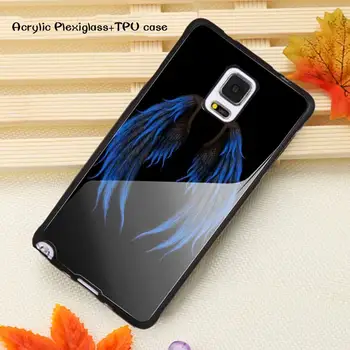 Anjelské krídla Telefón Prípade Akryl Plexisklo TPU Pre Samsung Note20 10 9 8 7 5 Pro ULTRA Veľkoobchod