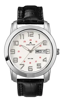 Hodinky náramkové vektor vc8-067512 ocele pánske quartz hodinky značky vector darček pre manžela pre muža