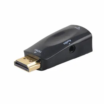 Hot predaj 1080P HDMI / VGA adaptér Digitálneho na Analógový Video Audio Converter Kábel pre Xbox 360, PS3, PS4 PC, Notebook, TV BoxProjector