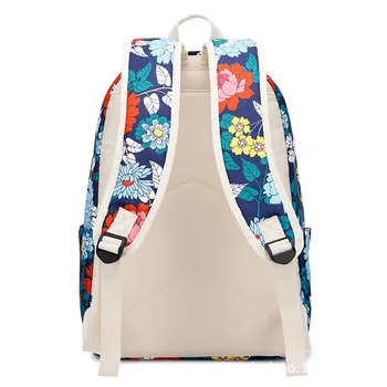3ks kvetinové dievčatá školský batoh deti školské tašky nastaviť čínsky štýl, pero, ceruzka taška kvetinový batohy pre deti bookbag