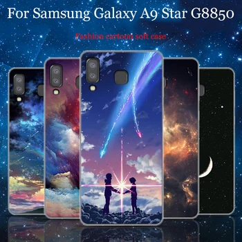 2 KS Pre Samsung Galaxy A9 Star puzdro cartoon shell Pre Samsung A9Star prípade mäkké zadný kryt 9 Hviezdičkový SM-G8850 telefón prípadoch