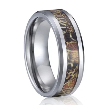 Volfrám šperky prstene pre mužov Osobnosti módny trend dreva krúžky