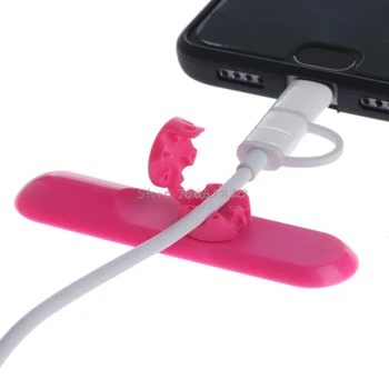 Magnetický Klip Pracky USB Kábel Winder Riadenia Stôl Drôtené Ukladacie Zariadenie Pripojte Držiak Organizátor Pre iPhone Samsung