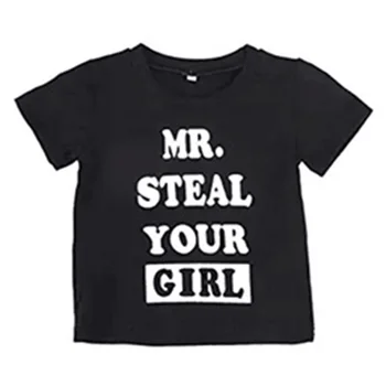 2020 Módne Letné List Print T Shirt Dieťa Boys Zábavné Príležitostné Voľné Deti Oblečenie Dieťa Čierna Sivá Krátky Rukáv T-shirt Čaj
