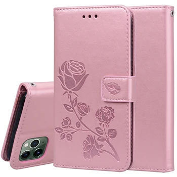 Peňaženka Rose Kožené puzdro Pre HTC Desire 19+ 12S U11 U12 život Plus M9 M10 M8 X9 X10 A9 A9s 10 Pro Oko Skrutka 10 Evo Kryt Coque