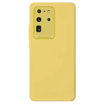 Samsung Poznámka 20 Ultra žltá mäkké silikónové puzdro-chráni fotoaparát späť prípade Tpu hladký matný