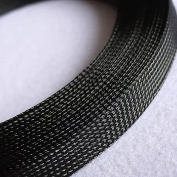 50mm Čierna Pletená PET Rozšíriteľná Sleeving New Vysoká Kvalita