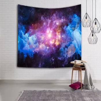 3D Galaxy Psychedelic Nástenné Gobelíny Planéty Priestor Vlastné Gobelín Visí Polyester Boho Dekorácie